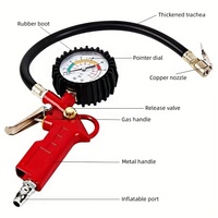 Manomètre de gonflage de pneus 0-220 PSI, pistolet de gonflage analogique robuste, outils pneumatiques