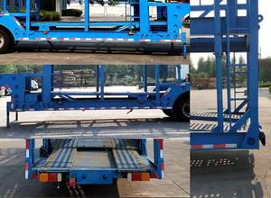 รถพ่วงบรรทุกยานยนต์แบบ 2/3 เพลา สำหรับขนส่งรถยนต์ขนาดเล็ก แบบสองชั้น - Product Image 2