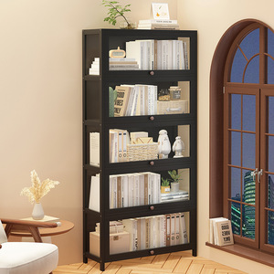 Vitrina de Bambú Transparente, Estante de Maquillaje a Prueba de Polvo, Exhibidor de <span class=keywords><strong>Lego</strong></span>, Caja Ciega, Almacenamiento de Modelos, Estantería para Libros, Muebles para el Hogar - Product Image 1