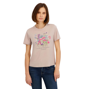Camisetas estampadas de bajo precio para mujer, diseño moderno, elegantes y casuales, camisetas estampadas con cuello redondo para mujer de Bangladesh - Product Image 5