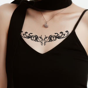 Colorido pareja tatuajes temporales pegatina corazón Sexy Succubus tatuaje impermeable adecuado para Abdomen, espalda baja y <span class=keywords><strong>pecho</strong></span> - Product Image 2