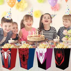 Cajas de Palomitas de Maíz de <span class=keywords><strong>Spiderman</strong></span>, 12 Piezas, Cajas de Regalo para Fiestas, Recuerdos de Fiesta de Superhéroes, Caja de Palomitas de Maíz de <span class=keywords><strong>Spiderman</strong></span> para Decoración - Product Image 6