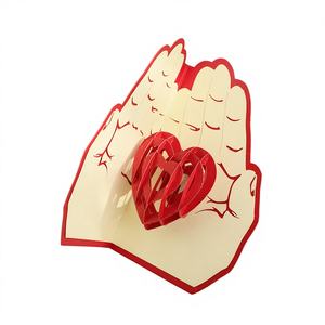 Tarjeta <span class=keywords><strong>de</strong></span> Felicitación Exclusiva para el Día <span class=keywords><strong>de</strong></span> San Valentín, Diseño Creativo en 3D, Tarjeta <span class=keywords><strong>de</strong></span> Papel Especial, Hecha a Mano, con Mensaje <span class=keywords><strong>de</strong></span> Amor, Gratitud y Bendición para Mamá - Product Image 1