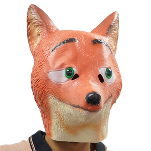 Mascarilla <span class=keywords><strong>de</strong></span> látex con cabeza <span class=keywords><strong>completa</strong></span> <span class=keywords><strong>de</strong></span> zorro para Cosplay, máscara <span class=keywords><strong>de</strong></span> <span class=keywords><strong>película</strong></span> con cabeza <span class=keywords><strong>completa</strong></span>, accesorios realistas para fiesta <span class=keywords><strong>de</strong></span> Halloween - Product Image 5