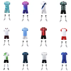 2023 mùa giải mới Thái Lan chất lượng bóng đá Jersey nhà máy giá thể thao 100% polyester bóng đá mặc thăng hoa Bộ dụng cụ bóng đá