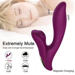 Vibrador de Conejo con Succión Clitoriana, Juguete Sexual para Adultos con Vibración Ondulante, Recargable por USB Inalámbrico Meiper para la Masturbación Femenina - Product Image 5