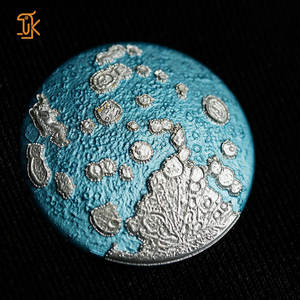 Sanyin, marca de lujo, segundo reloj de pulsera, esfera de 25mm, caja de Metal con diseño de meteorito 3D, fabricante de accesorios en blanco grabado personalizado - Product Image 2