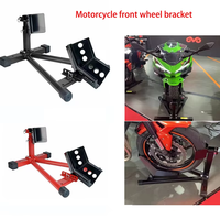 Support de réparation et de stationnement réglable pour roue avant de moto – Idéal pour l'entretien et le stockage