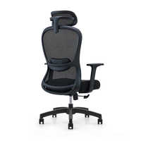 Chaise de bureau pivotante ergonomique moderne et contemporaine en maille, réglable, pour cadres professionnels