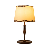 Lampe de table Aisilan vintage avec abat-jour en corde tressée, lampe de bureau classique, lampe d'ambiance