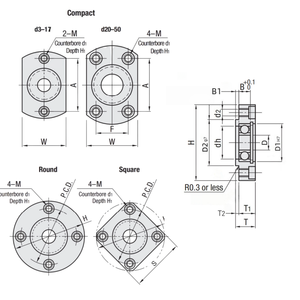 Roulement standard avec pilote conservé BGRRB BGRR BARR SBARR SBGRR BGSRB BGSR <span class=keywords><strong>BASR</strong></span> SBASR SBGSR BGCRB BGCR BACR SBACR avec boîtier - Product Image 6