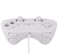 Manette filaire avec fonction de vibration compatible avec la manette classique Wii Pro Game Controller