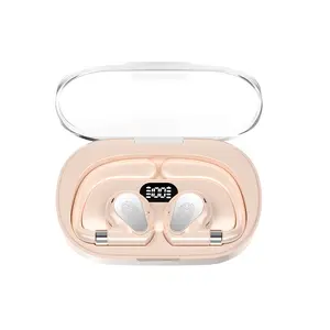 Với Hiển Thị Kỹ Thuật Số Sạc Trường Hợp Tai Nghe Không Dây Mở Tai Bt Earbuds Thể Thao Hifi Stereo Tai Nghe Âm Thanh Với Móc Tai