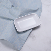Plateau en mélamine personnalisable de 11 pouces, plats en plastique au design moderne super durable pour fast-food et restaurant