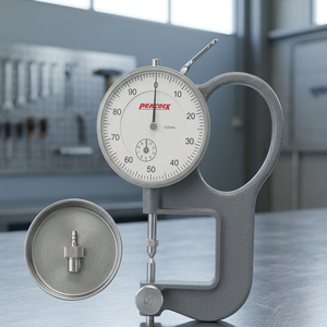 PEACOCK Brand <b>Name</b> Standard Dial Thickness Gauge PG-10 Model 0-10mm Grey - Product Image 3