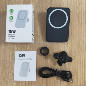 CE ROHS FCC 15W QC 3.0 ricarica rapida forte magnetico senza fili porta cellulare caricabatteria per auto per iPhone <span class=keywords><strong>Samsung</strong></span> - Product Image 6