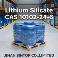 Densifiant durcisseur scellant liquide pour béton à base de silicate de lithium, module 4.8, solution Li2SiO3, silicate de lithium CAS 10102-24-6