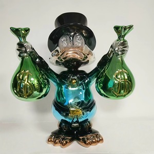 Estatua <span class=keywords><strong>de</strong></span> resina personalizada chapada en cromo dorado, pato Donald para escultura <span class=keywords><strong>de</strong></span> arte Pop, elegante Diseño Artesanal <span class=keywords><strong>de</strong></span> Interior para <span class=keywords><strong>el</strong></span> hogar, <span class=keywords><strong>Navidad</strong></span> - Product Image 6