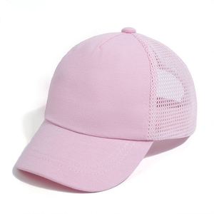 Gorra de béisbol de verano para bebé, de color liso, con visera, para niños pequeños, sombrero de ocio al aire libre, gorra de béisbol de malla con visera de pico de pato para niños - Product Image 4