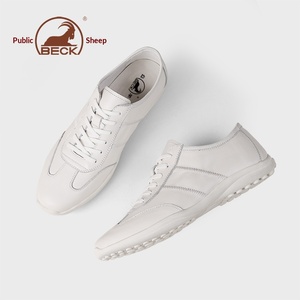 Sneakers stringate da uomo Gongyang in vera pelle - Suola morbida antiscivolo in gomma - <span class=keywords><strong>Scarpe</strong></span> business e casual per tutte le stagioni - Product Image 4