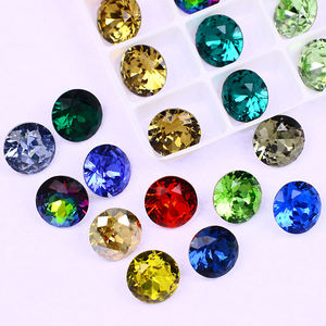 डोंगझोउ के 9 फैंसी पत्थर चैटन के आकार के कांच गैंडे थोक लक्जरी गुणवत्ता ढीली क्रिस्टल बेड्स गहने - Product Image 4