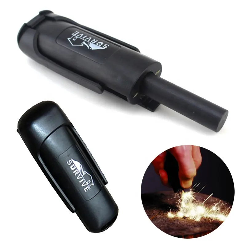 One hand operation Flint Stone Fire Starter for Hiking Camping accessories