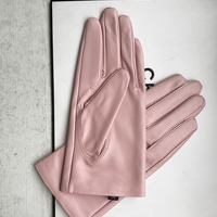 Gants jetables en peau de mouton, style coréen mignon, finition lisse, chauffe-mains d'hiver pour femmes, doublure en polyester, longueur opéra, vintage, ski