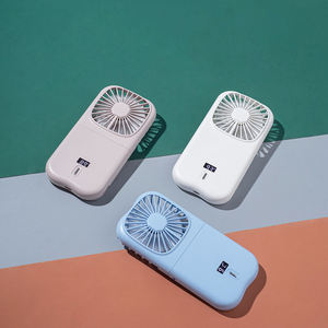 Ventilador Plegable para Colgar en el Cuello, Ventilador Portátil con Banco de Energía USB, Ventilador Plegable de Mano, Soporte para Teléfono, 3 Velocidades, Refrigerador - Product Image 3