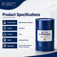 Matières premières polymères N-Pentane CAS 109-66-0 pour la production d'agent de gonflage de mousse PU