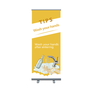 Nhôm Cuộn Lên Banner Có Thể Thu Vào Ngoài Trời Poster Banner Di Động Dễ Dàng Cài Đặt Kéo Lên Banner - Product Image 6