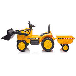 Trattore Bulldozer Elettrico Ricaricabile per Bambini 12V <span class=keywords><strong>con</strong></span> Telecomando, Giocattolo Cavalcabile per 2-7 Anni - Product Image 2