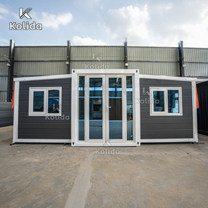 20ft 40ft Exzellentes Beliebtes Solides Verzinktes Tragbares Mobiles Vorgefertigtes Doppelflügel-Erweiterbares Containerhaus - Product Image 4