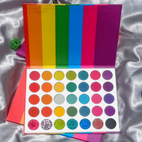 Palette de fards à paupières scintillants mats métalliques imperméables de 35 couleurs avec une pigmentation élevée, maquillage longue durée pour femmes