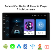 Autoradio Android 7 pouces 2 DIN avec CarPlay sans fil, radio FM AM RDS, écran tactile, prise en charge de la caméra de recul, commande au volant