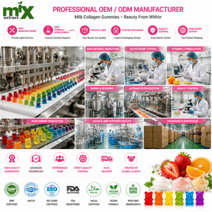 Gummies de collagène au lait à marque privée avec peptides de collagène haute puissance pour l'éclat de la peau et supplément de beauté pour femmes - Product Image 6