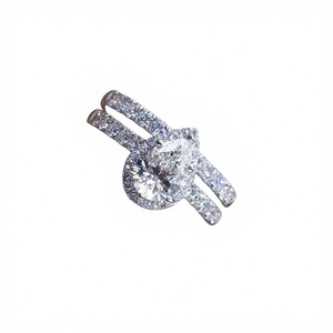 Bague de mariage RIZTA JEWELS avec diamant de laboratoire taille brillant couleur D pour femme et couple, certifiée IGI, clarté VS2 - Product Image 2