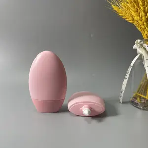 Oval 50ml Plastic Empty Cosmetic Sunscreen Bottle Hand Cream Squeeze Lotion Tube