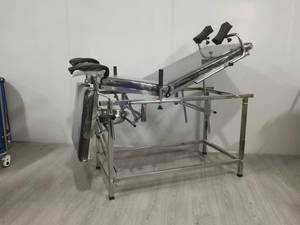Cama de examen ginecológico de acero inoxidable de alta calidad Silla DE EXAMEN DE clínica de metal para hospitales - Product Image 6