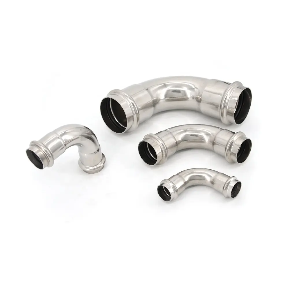 Hot selling Stainless Steel Sanitary 304/316 Pipe Fitting Elbow Manufacturers Equal coupling