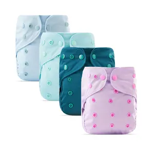 Elinfant solid color fashional waterproof pul reusable baby diaper cover for one size fit 3~15 kg baby cloth diaper