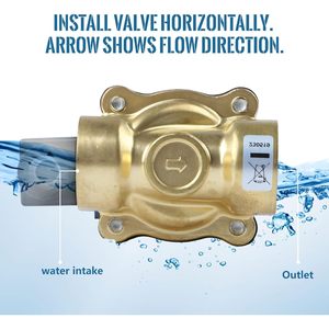 États-Unis Vanne solénoïde en laiton massif 1/2 pouce 24V AC normalement fermée pour eau, air, diesel - Product Image 6