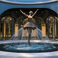 Sculpture de danseuse de ballet en bronze grandeur nature pour extérieur statue de fille dansante en laiton modèle personnalisé en métal