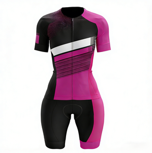 Vêtements de cyclisme ZEDE respirants et extensibles, ajustés, personnalisables avec impression par sublimation, manches courtes, combinaison de cyclisme sur route - Product Image 3