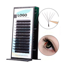 Extensions de cils Lash Matte Black Brown Clover C d Curl V Y Shape 3D 4D 5D 6D W Yy 0.05 0.07