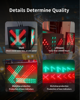 Panneau de signalisation routière à LED, panneaux de signalisation routière à LED, signal lumineux à flèche, contrôle de voie, flèche gauche droite, panneau LED d'arrêt, panneau de signalisation à message variable