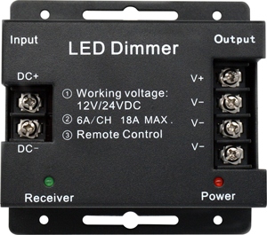 <span class=keywords><strong>PWM</strong></span> DC12V 24V 10A 1チャンネル6キーワイヤレスリモコン調整可能明るさタッチコントローラーシングルカラーLEDストリップディマー - Product Image 3