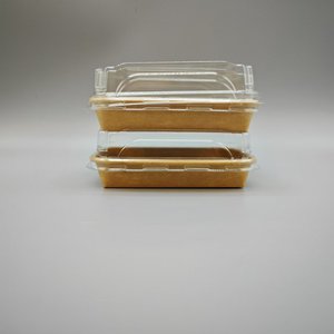 Contenedor Ecológico para Sushi, Apto para Alimentos, Caja de Papel Kraft Marrón para Hot Dogs, Bocadillos, Barbacoa, Papas Fritas, Bandeja Desechable para Sushi con Tapa - Product Image 2