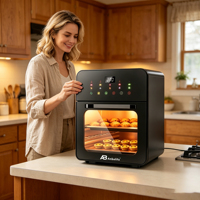 Anbolife Four à Friture Sans Huile 10L Écran Tactile Électronique Vente en Gros Uniquement 70 - 200 °   Menu de contrôle de température à large plage personnalisable