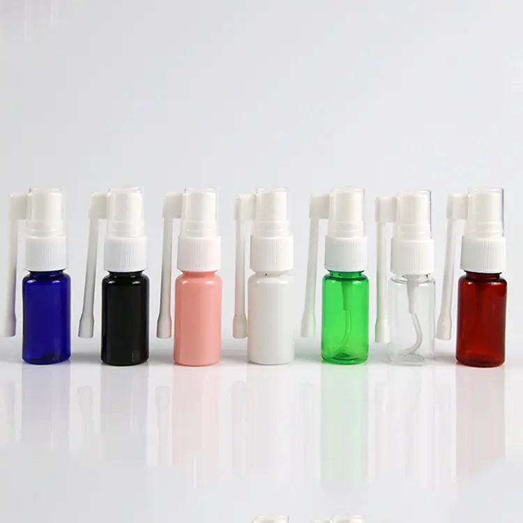 10ml 15ml 20ml 30mlPETプラスチックエレファントトランクスプレーボトルカラフルファインミストリキッドコンテナ鼻ダイレクトスプレーボトル