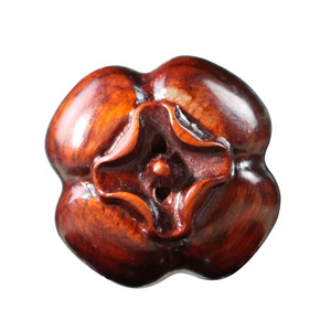 Sandalwood Carved Persimmon <b>Keychain</b> DZSZ Blood Sandalwood Portable Gift For Phone And Keys - Product Image 5